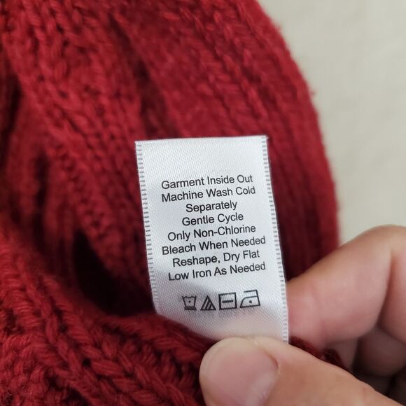 Coldwater Creek Wool Blend Cable-Knit Open Short Sleeve Cardigan Size Large (14) - Picture 6 of 6